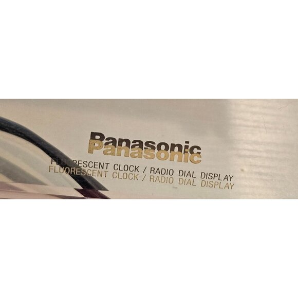 Panasonic Model RC-58 Fluorescent Clock Radio Dial Cube Mirror Front Vtg Black - Picture 3 of 9